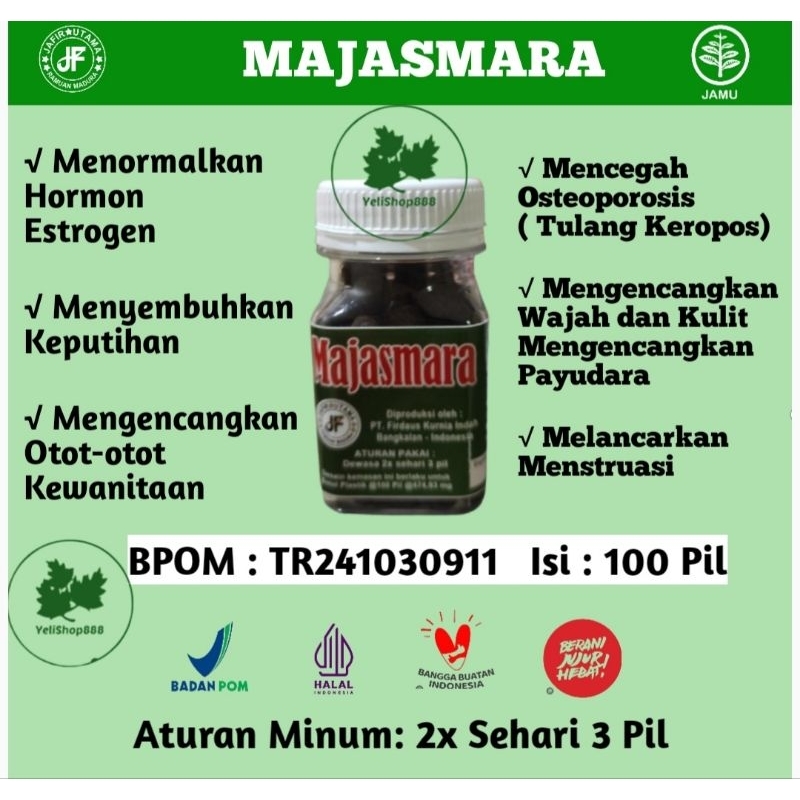 Obat Keputihan Gatal dan Bau MAJASMARA Pelancar Haid Merapatkan Vagina Kewanitaan Ramuan Madura