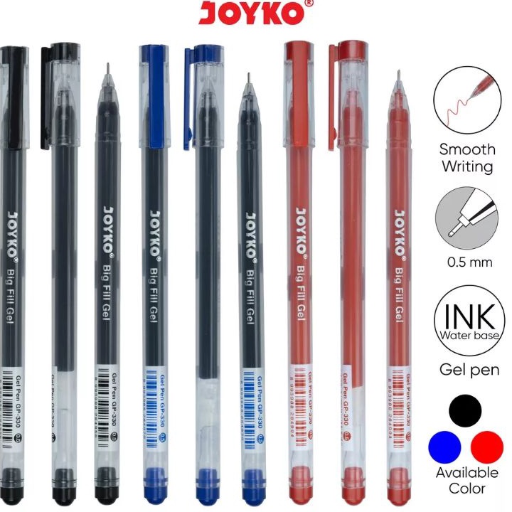 

CUCIGUDANG PERLUSIN Gel Pen Pulpen GP33 big fill gel