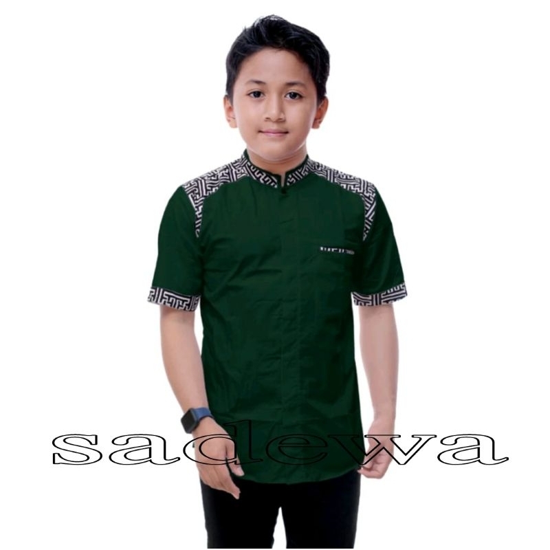 Koko kurta anak remaja // baju Koko anak laki // kemeja Koko anak pendek