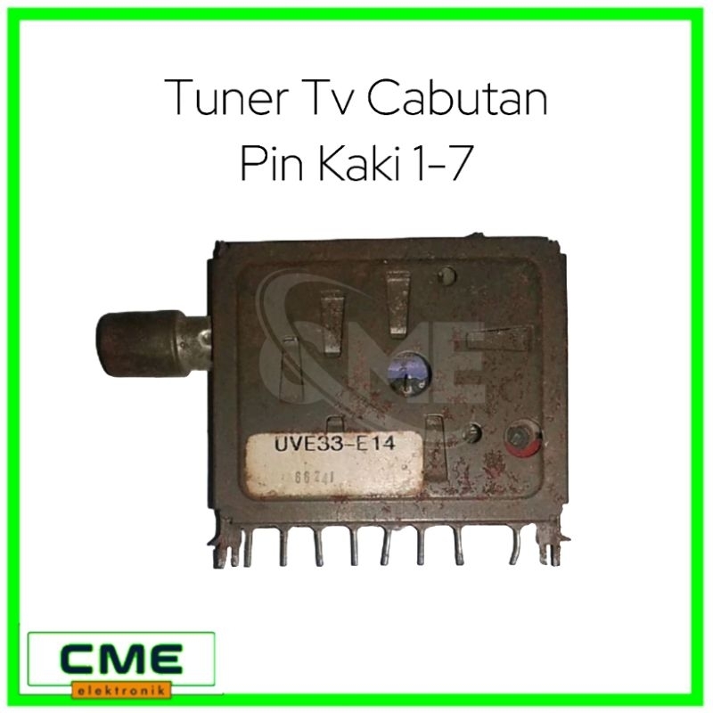TUNER TV SECOND CABUTAN BEKAS COPOTAN TV GOLDSTAR DIGITEC POLYTRON LAMA PIN KAKI 8