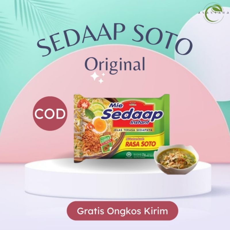 

Mie Sedaap Soto Original 75 gr/ Mie Instan Rasa Soto