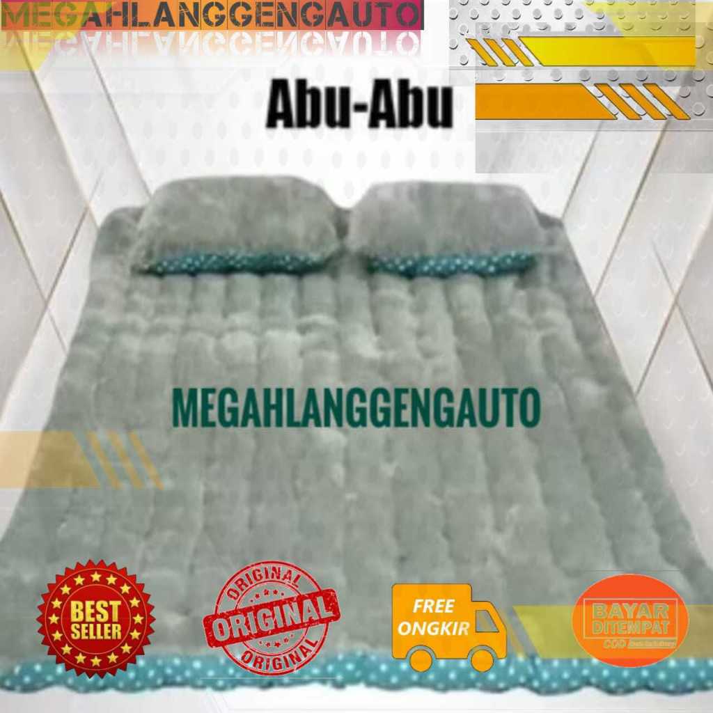 Kasur Lantai Bulu Rasfur Gender 180 x 140 / 180 x 120 Premium Tebal Bonus 2 Bantal