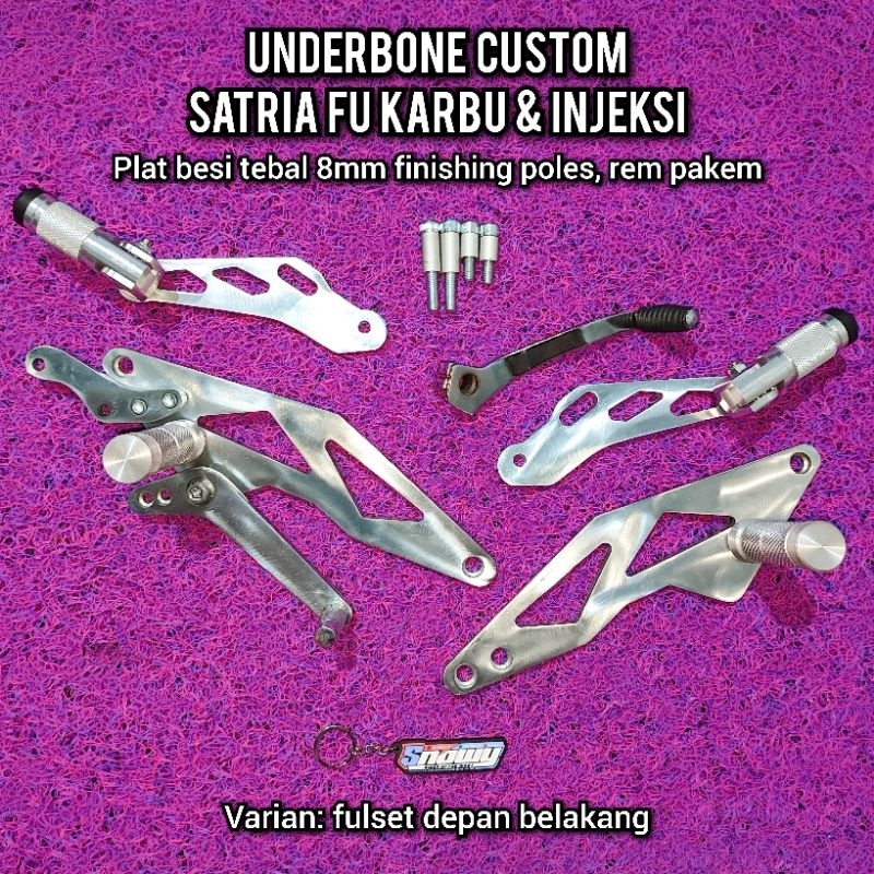 Underbone UB Custom Satria Fu Karbu & Fu Injeksi Fufi (semi chrome)