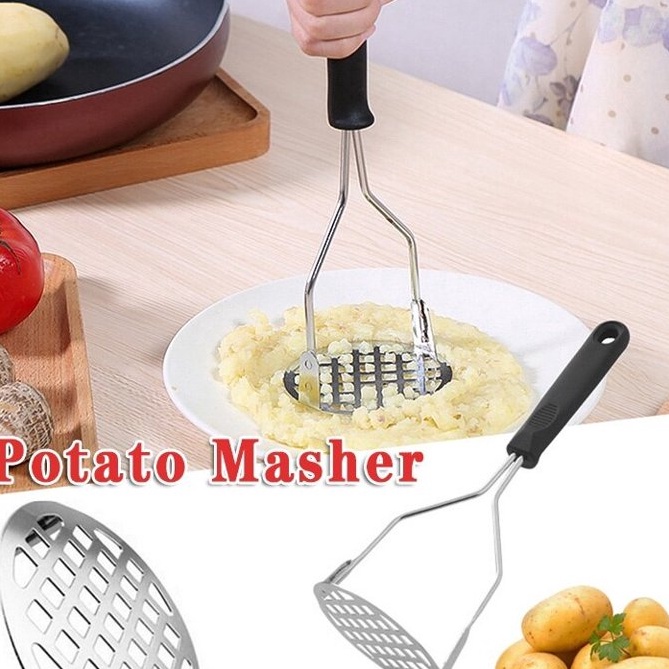 SPESIAL BULAN INI Hello  1PC PTT1 POTATO MASHER Alat Penghancur Kentang Ubi Wortel HALUS  Press PERK