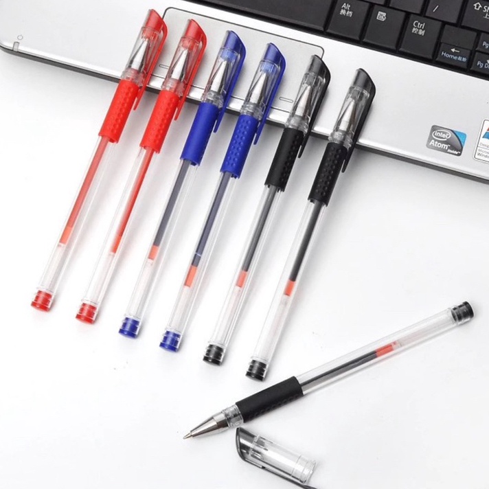 

BIG DISCOUNT Kty Pena Gel 55mm Standard Pulpen tinta cair Alat Tulis Sekolah Kantor 12 Pcs