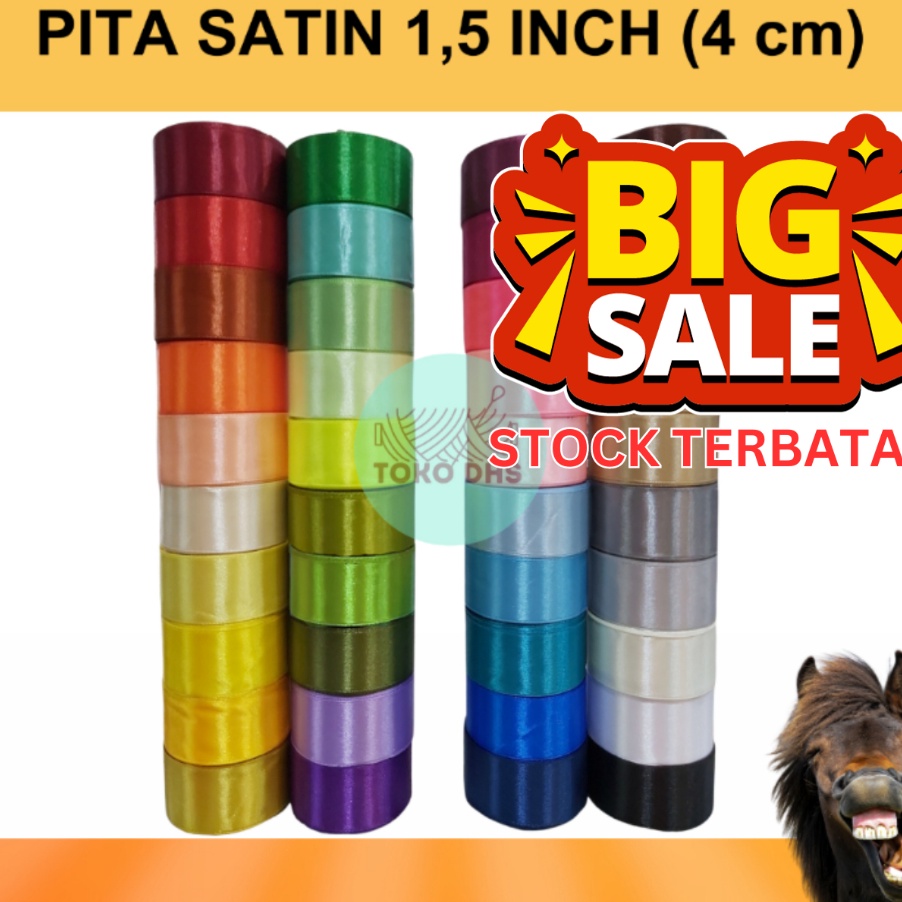 

SPESIAL BULAN INI Pita Satin 15 inch 4 cm PITA SATIN 15 4cm 15 in