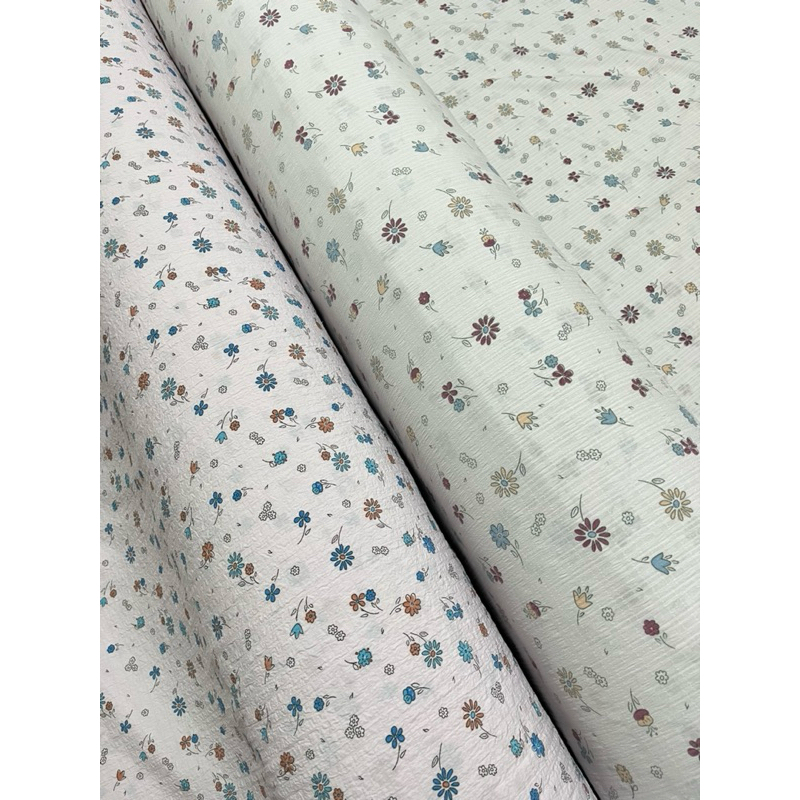 KAIN CRINKLE MOTIF BUNGA GLORY