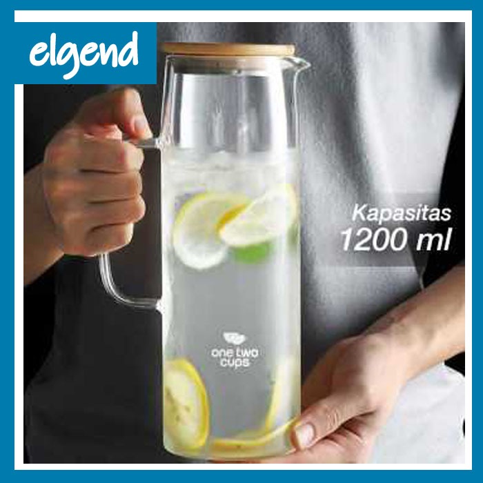 Teko Kaca Teh Pitcher Tahan Panas Api 1200ml