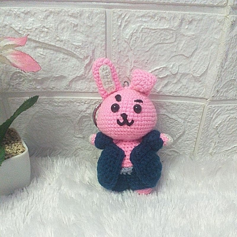 cooky bt21 crochet/gantungan kunci/keyring