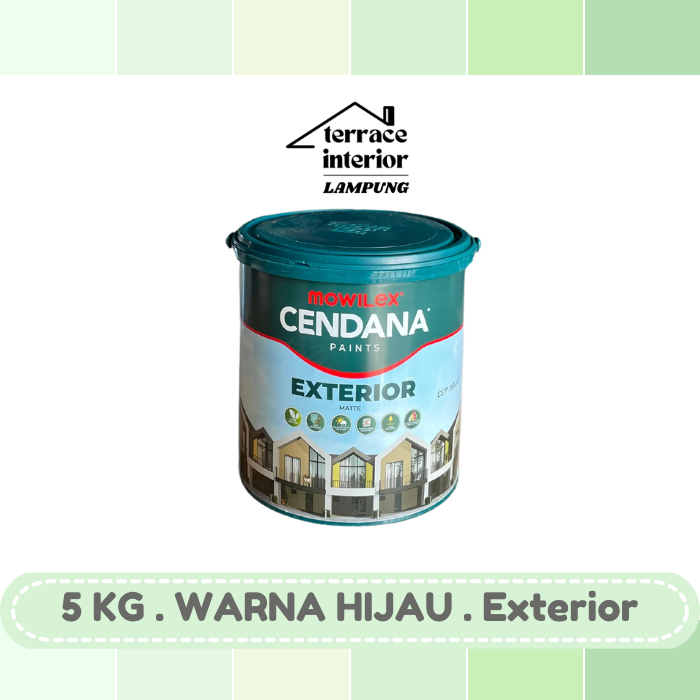 Cat Tembok Mowilex Cendana Exterior Warna Hijau 5kg