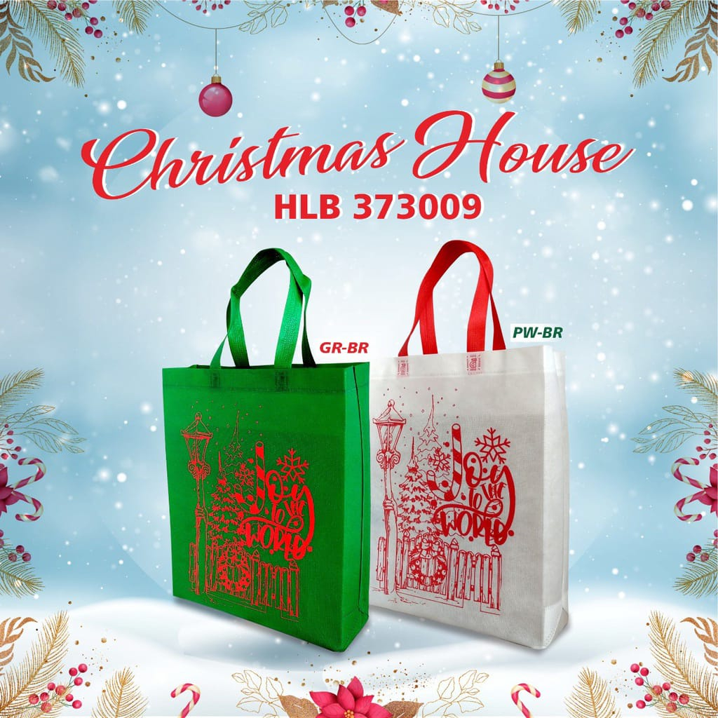 

[INSTANT] Goodie Bag Natal | Tas Christmas Bag | Tas Parcel Natal | Tas Bingkisan Christmas Natal | Ukuran 37x30x09