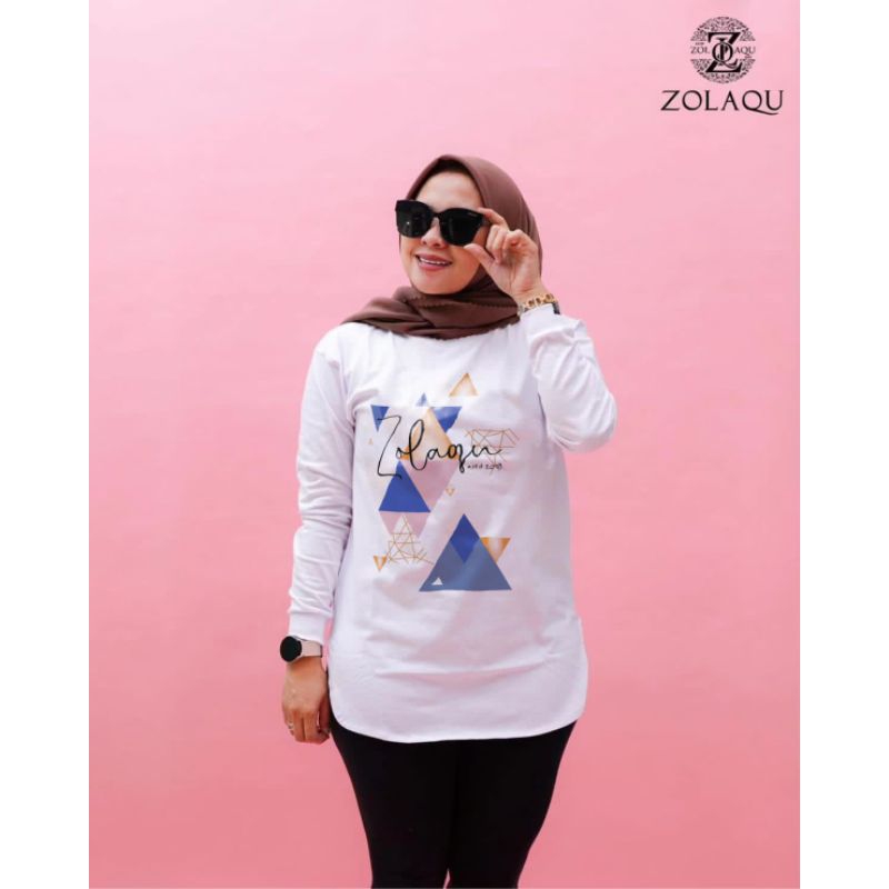 KAOS ZOLAQU ORIGINAL TERBARU ATASAN SEMI TUNIK PAKAIAN WANITA OUTFIT CLOTHING BAJU BLOUSE BLUS CASUA
