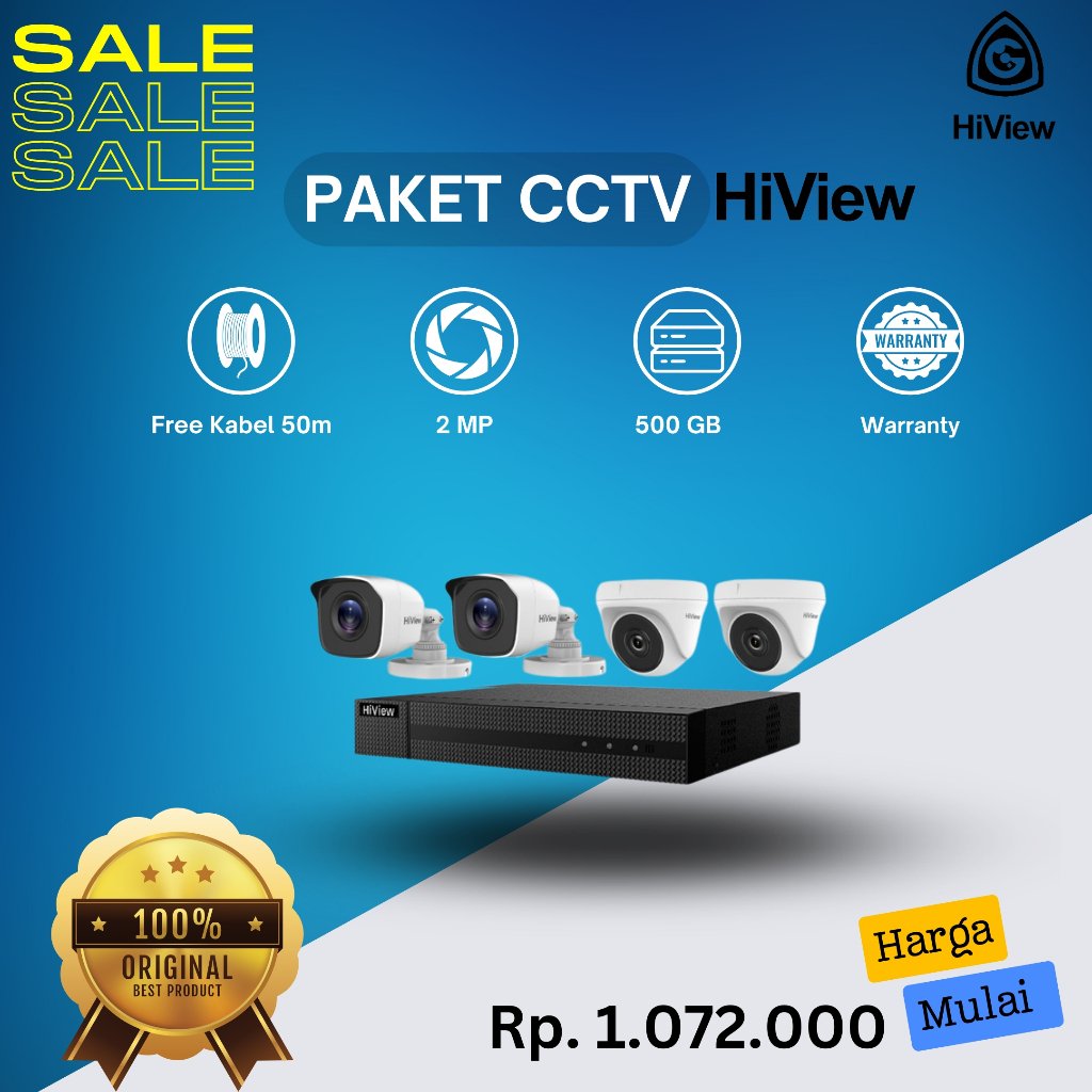 Paket Cemera CCTV Hiview 2MP