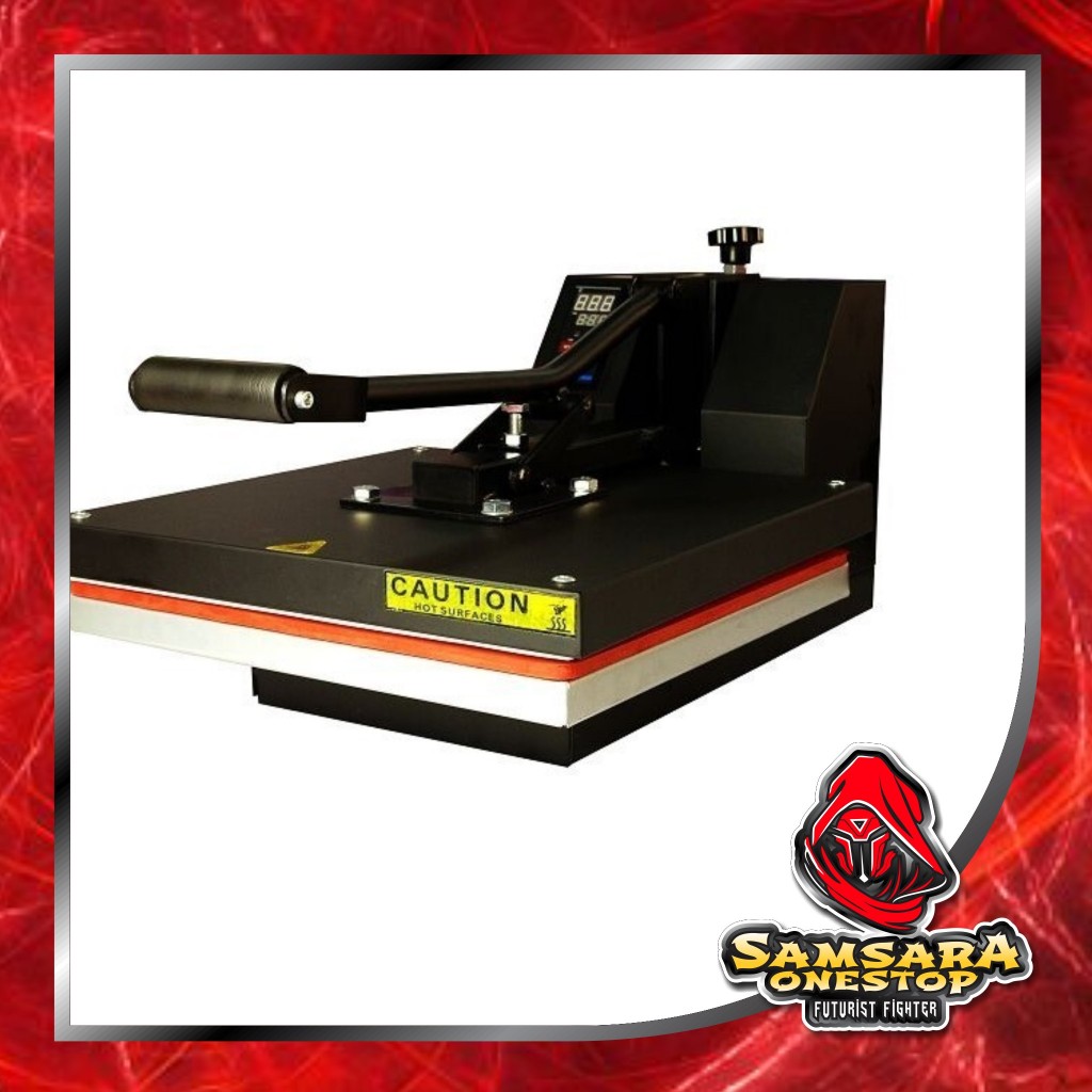 Mesin Press Kaos 38x38 Alat Hot Pres Sablon Baju Digital Printing