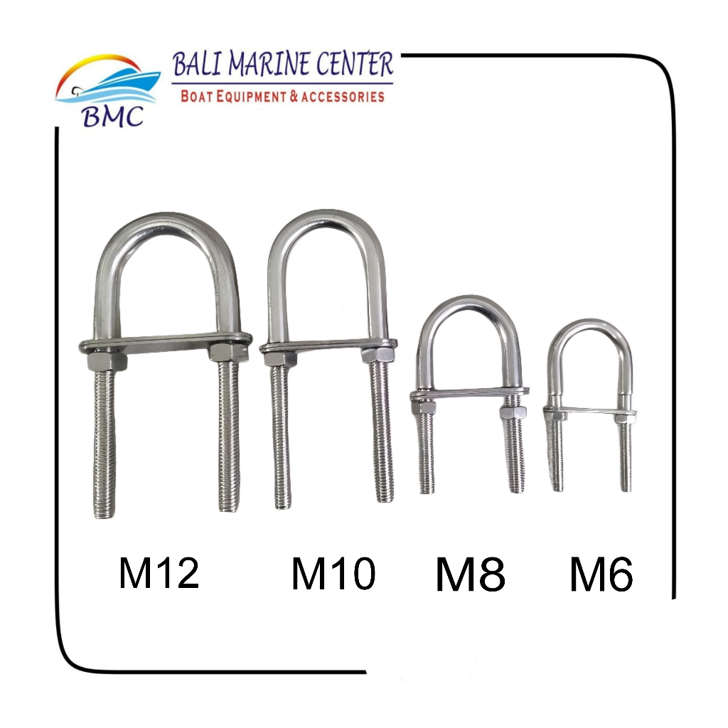 U BOLT SS 316 M6,M8,M10,M12