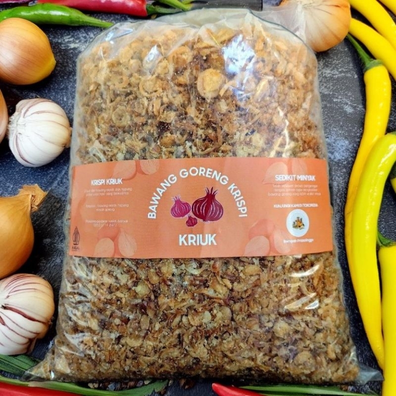 

Bawang Goreng Krispi KRIUK | Bawang Goreng Premium | Bawang Goreng Asli Probolinggo | Bawang goreng tepung kriuk murah | 1 kg