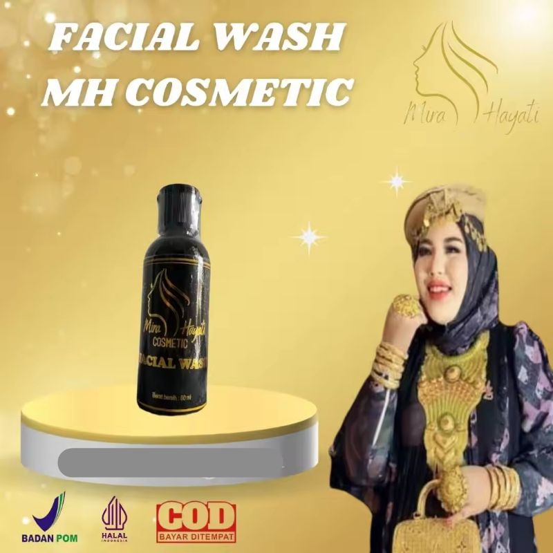 Facial Wash MH Mira Hayati Cosmetic Skincare Original, Sabun cuci muka putih permanen glowing