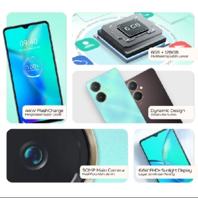 Vivo Y27 original  / Handphone vivo Y27 second (12+256)