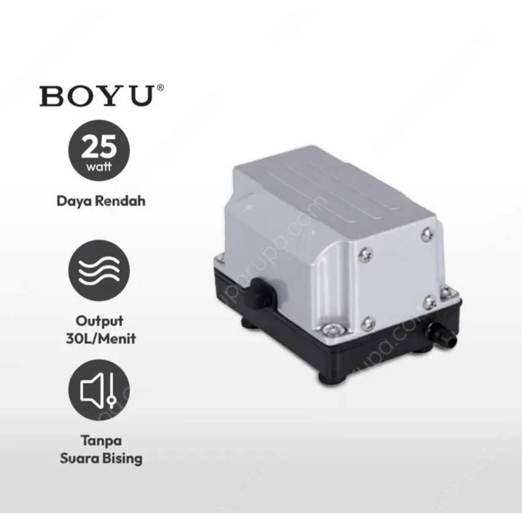Boyu Pompa Udara Akuarium Es-1 - Silver