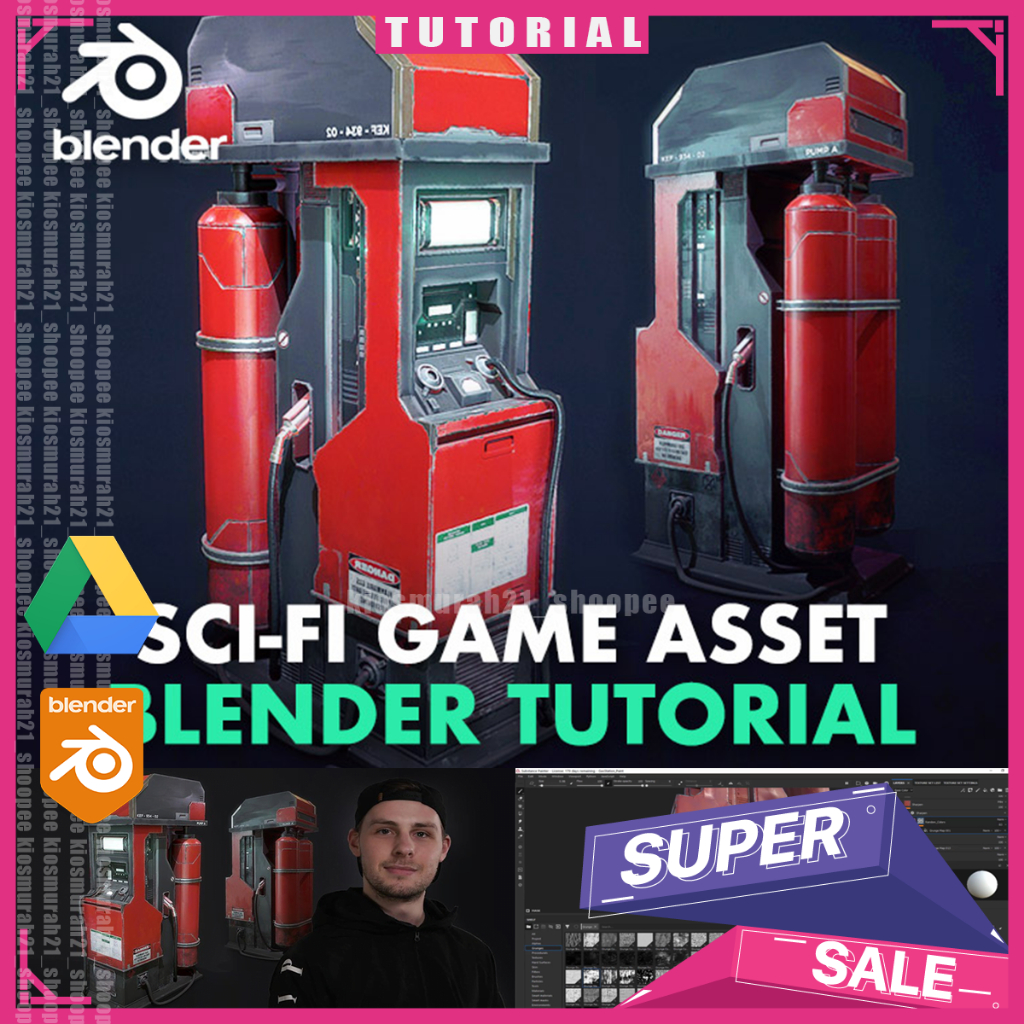 Blender Sci fi Game Asset Creation with Emiel Sleegers Blender 3D Tutorial