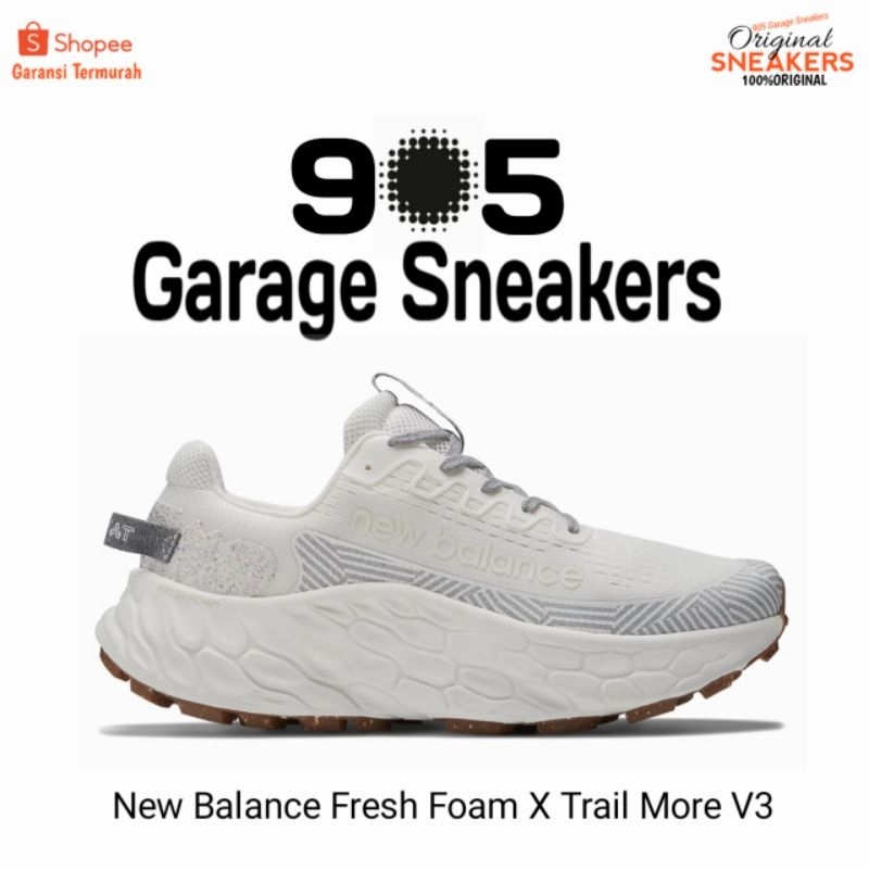 Sepatu New Balance Fresh Foam X More Trail V3 White Origianl
