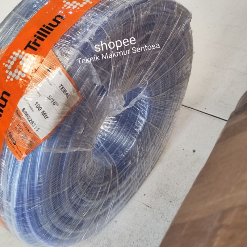 PER METER Selang Air 5/16" Tebal Bening Transparan 5/16 Inch Trilliun