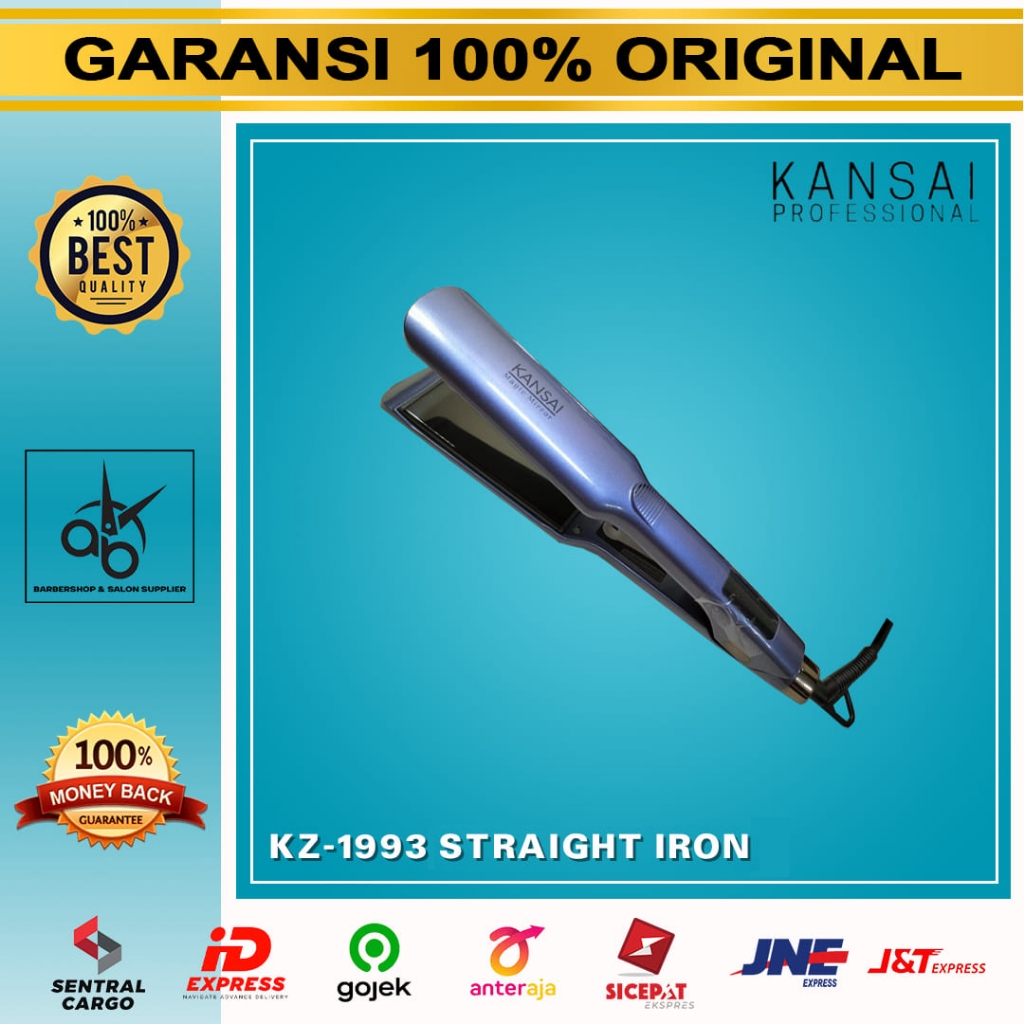 Catok Kansai Professional KZ 1993 Magic mirror Pelurus rambut titanium plate Catokan Rambut Salon da