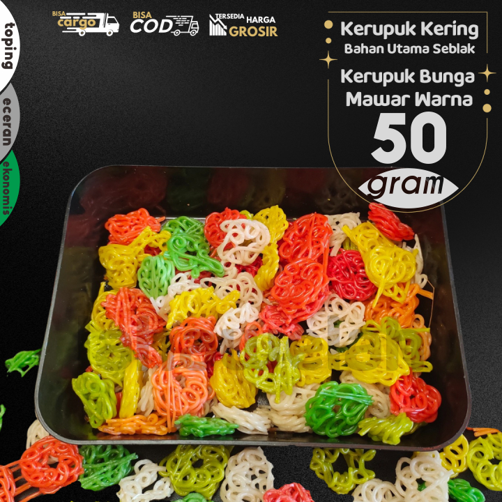 

Kerupuk Mawar isi 50g by Lahawelah