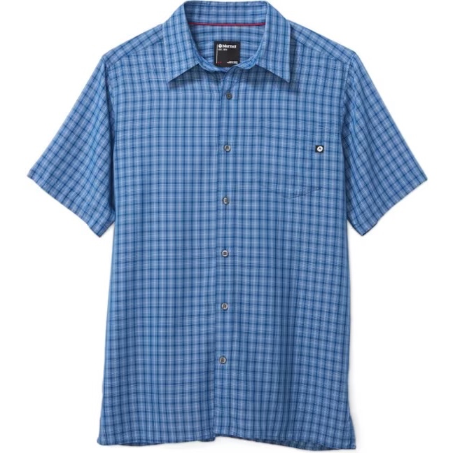 Kemeja Lengan Pendek Marmot Men Eldridge Short Sleeve Shirt Big Size