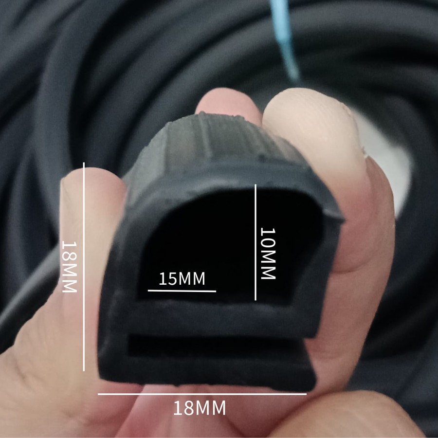 Karet Lis List E Pintu Pendingin Cold Storage Kulkas Oven Chiller 18 mm