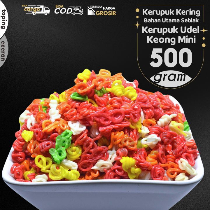 

Kerupuk Keong MINI isi 500g by Lahawelah