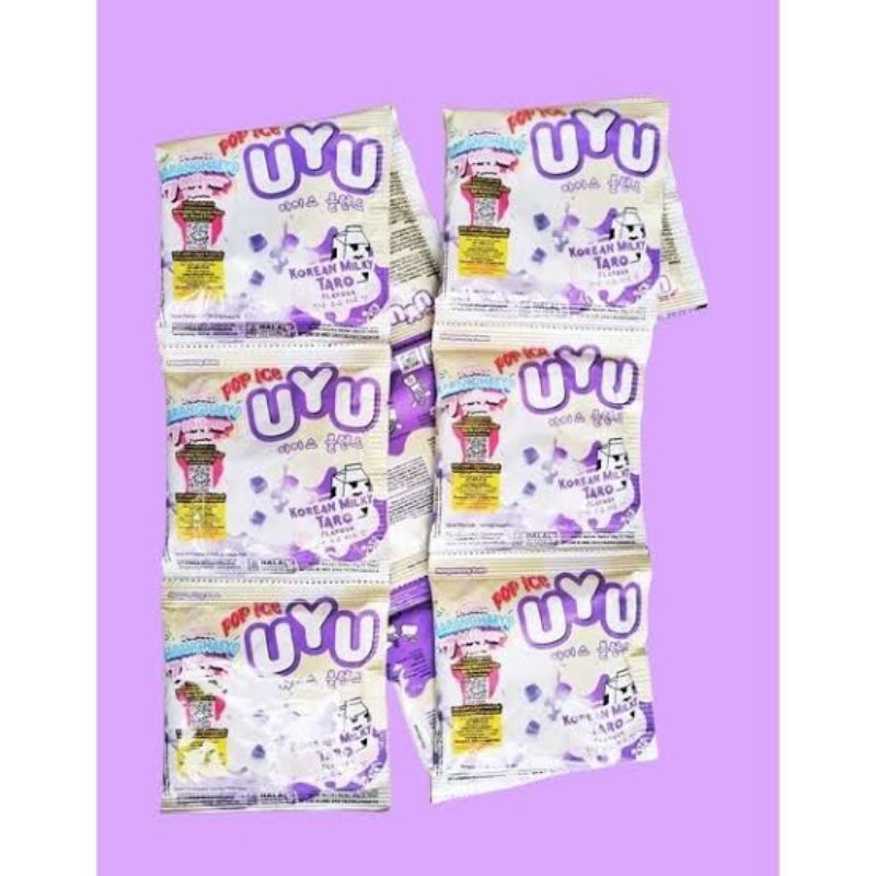 

POP ICE UYU TARO RENCENG ISI 10 SACHET