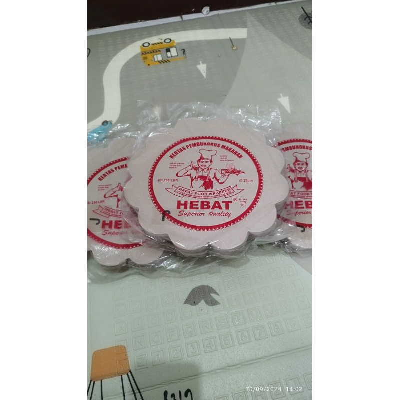 Kertas Nasi Bunga / Kertas Nasi 28 cm / Kertas Nasi Bulat / Paper Nasi / Kertas Nasi Tebal