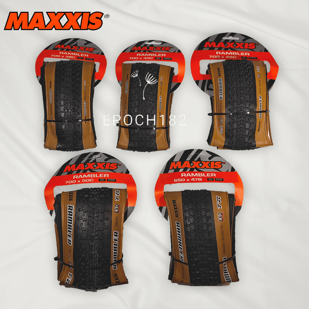 Ban Luar Sepeda Maxxis Rambler 650 x 47B, 700 x 38C, 700 x 40C, 700 x 45C & 700 x 50C Skinwall EXO T