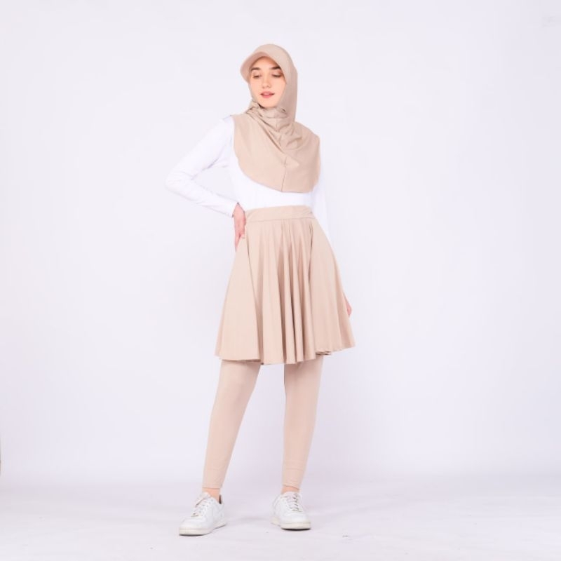 legging rok premium, legging rok bahan kaos dan bahan jersey, legging rok wanita, legging rok olahra