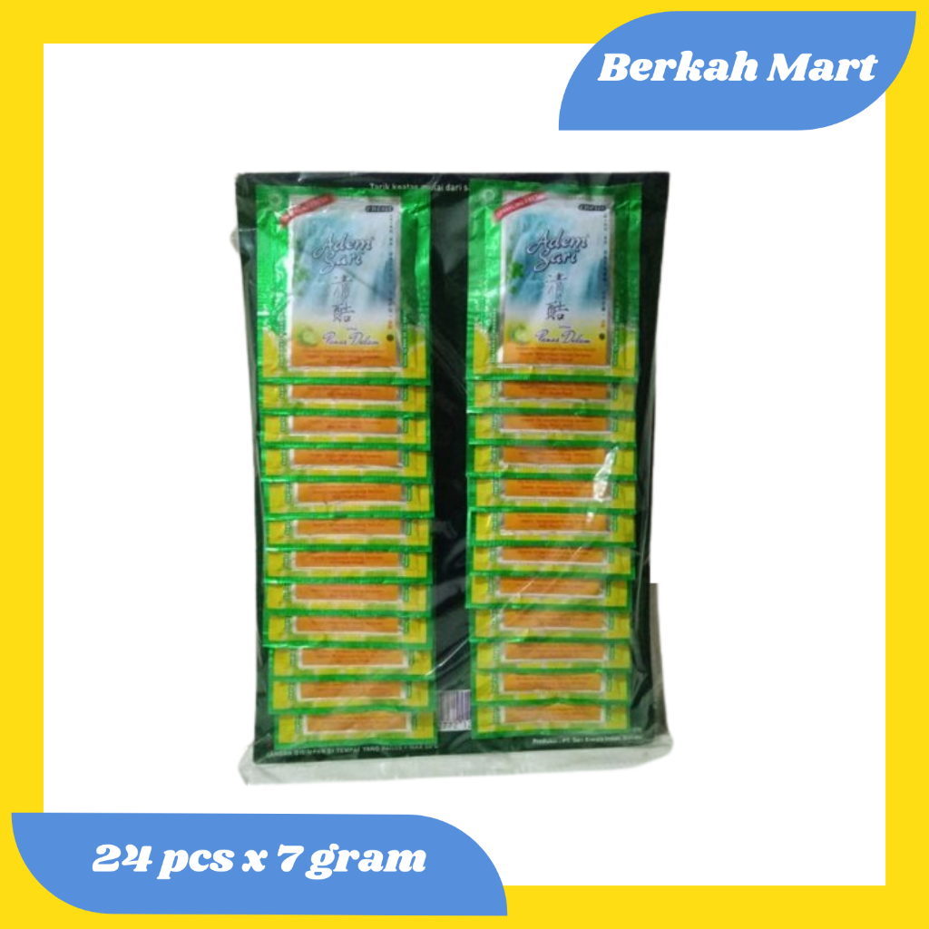 

ADEM SARI KEMASAN SACHET - 1 BENDEL ISI 24 X 7GR