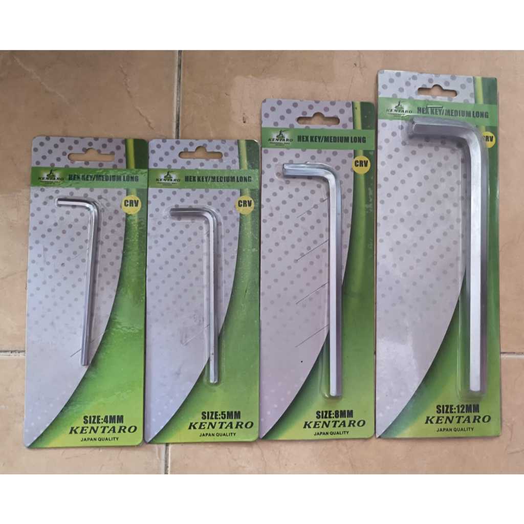 Kunci L 1.5mm - 6.5mm / Kunci L Segi 6 / Kunci L Hex Crome CR-V JASON