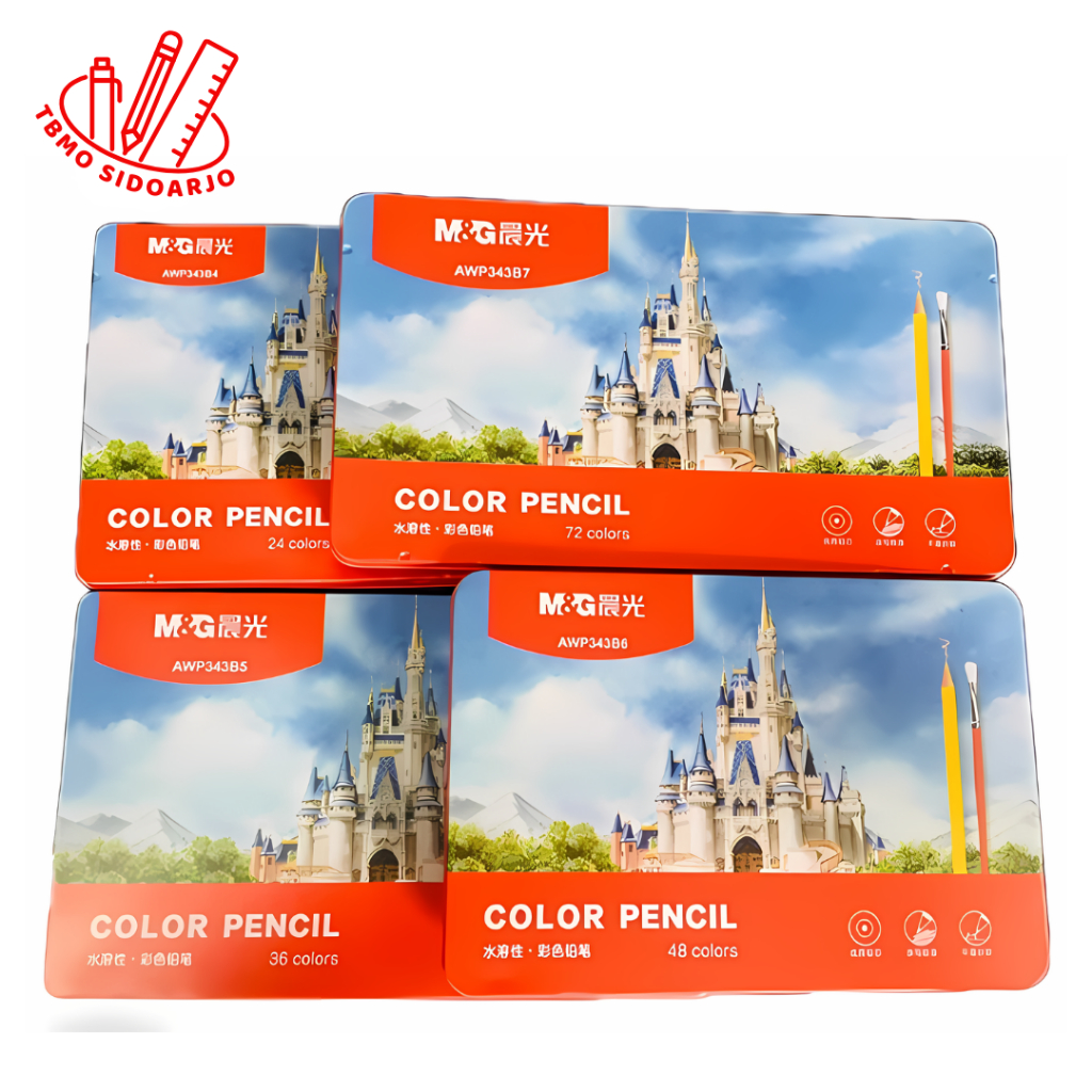 

TBMO M&G Color Pencil Water Soluble Larut Air 24 36 48 72 Warna Wadah Kaleng AWP343B4 AWP343B5 AWP343B6 AWP343B7