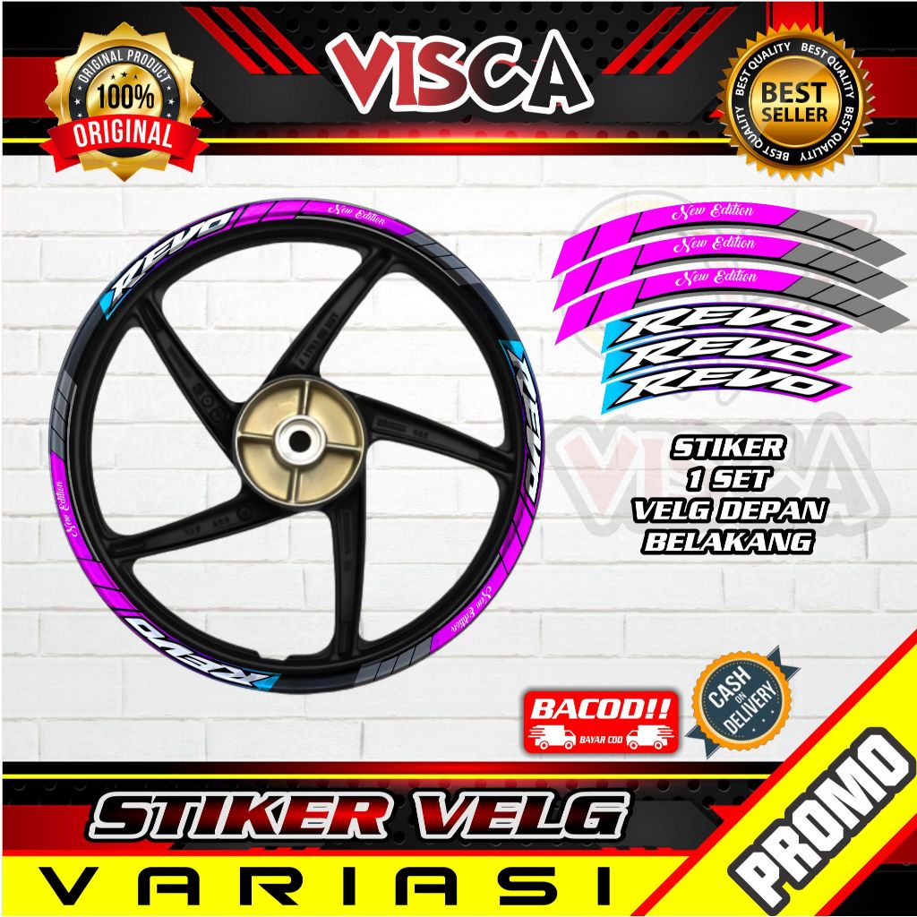 Stiker Velg List Velg Motor Stiker Velg Revo A04