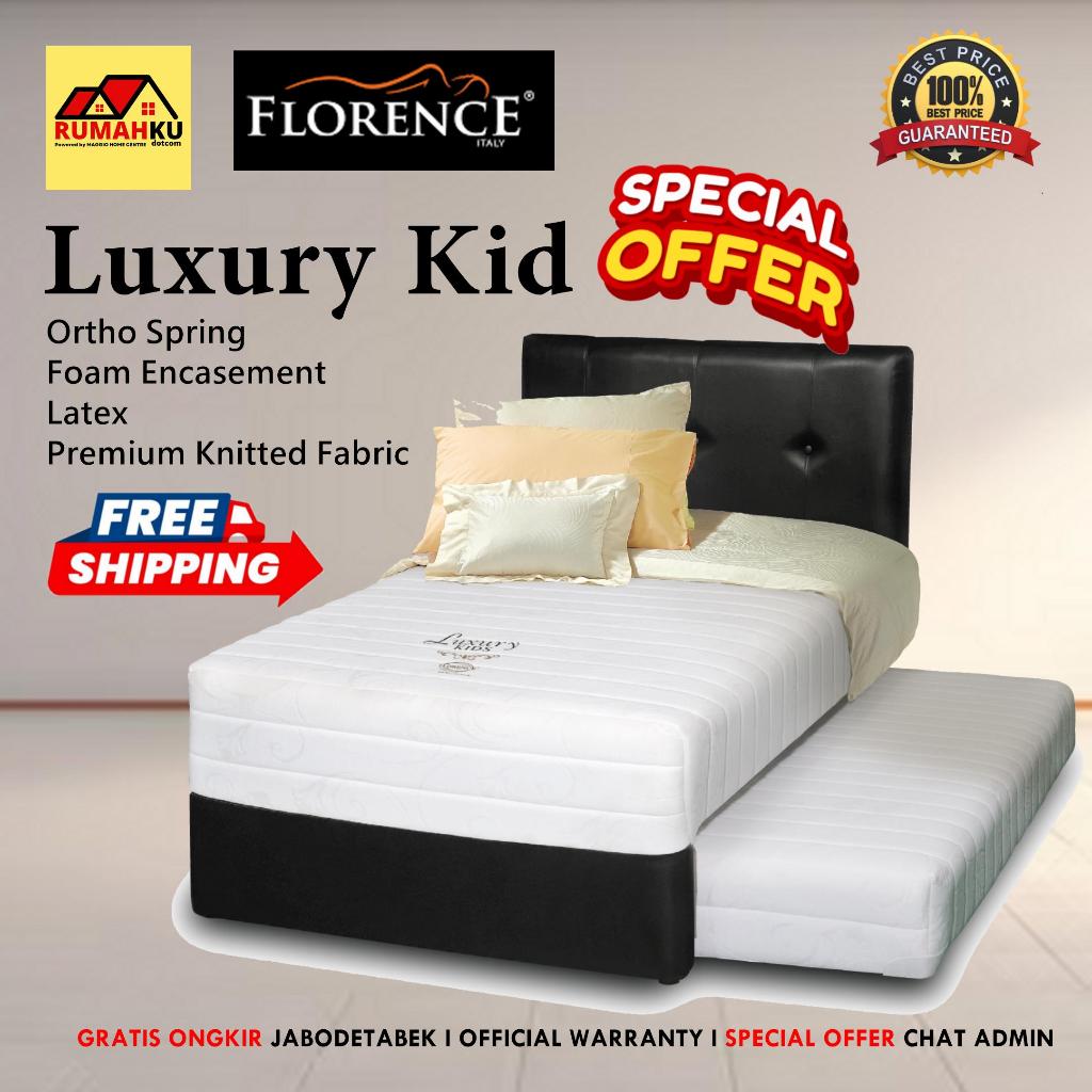 KASUR SPRINGBED ANAK - KASUR ANAK SORONG - KASUR SORONG - KASUR 2IN1 - LUXURY KIDS - FLORENCE