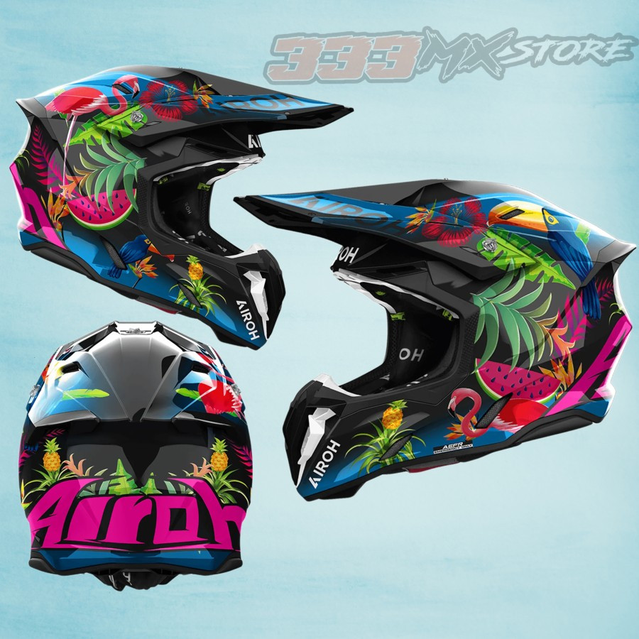 Helm Airoh Twist 3 Amazonia Gloss Helmet Airoh Twist 3 Cross Trail Original