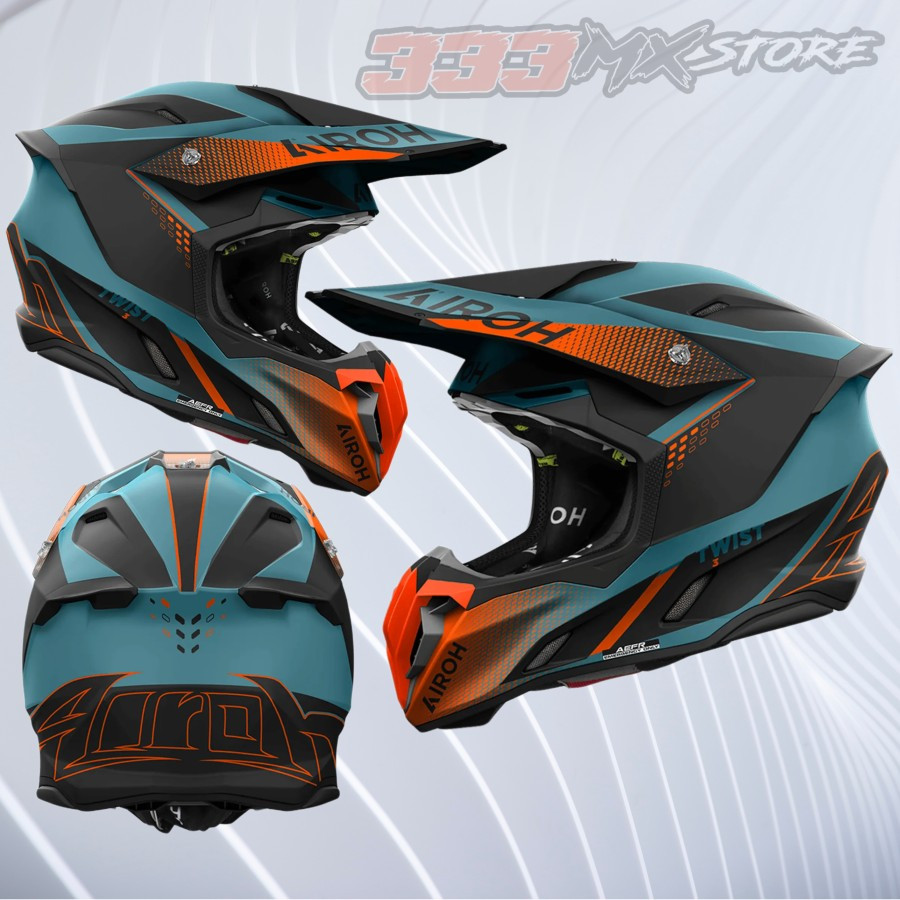 Helm Airoh Twist 3 Shard Orange Matt Helmet Airoh Twist 3 Cross Trail Original