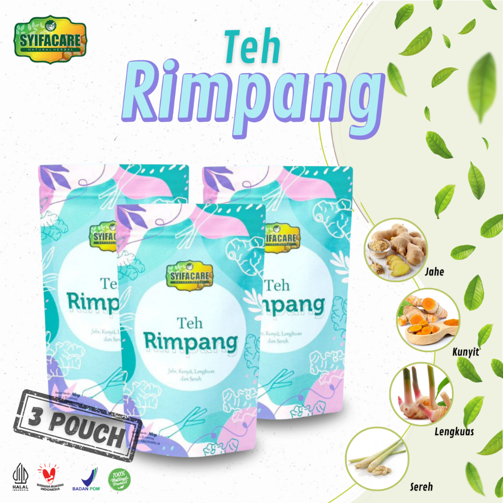 

[3Pcs] Teh Rimpang JSR Syifacare Ramuan Herbal Alami Untuk Mengatasi Berat Badan Slim Tea BPOM