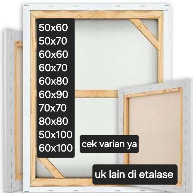 

kanvas Lukis besar 60x60/60x80/70x70 khusus expedisi