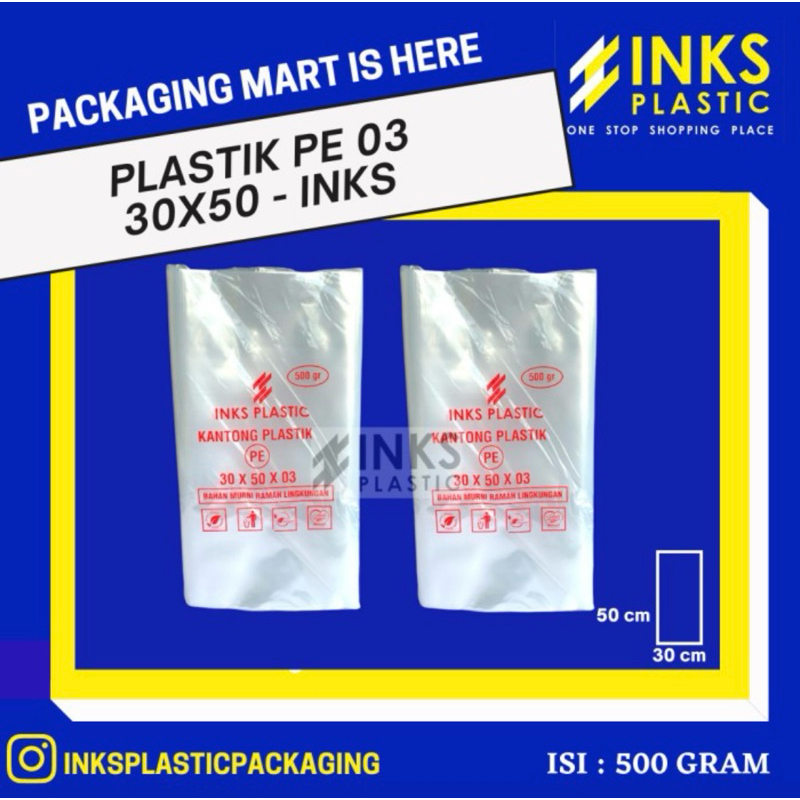 PLASTIK PE 30x50 / PLASTIK IKAN