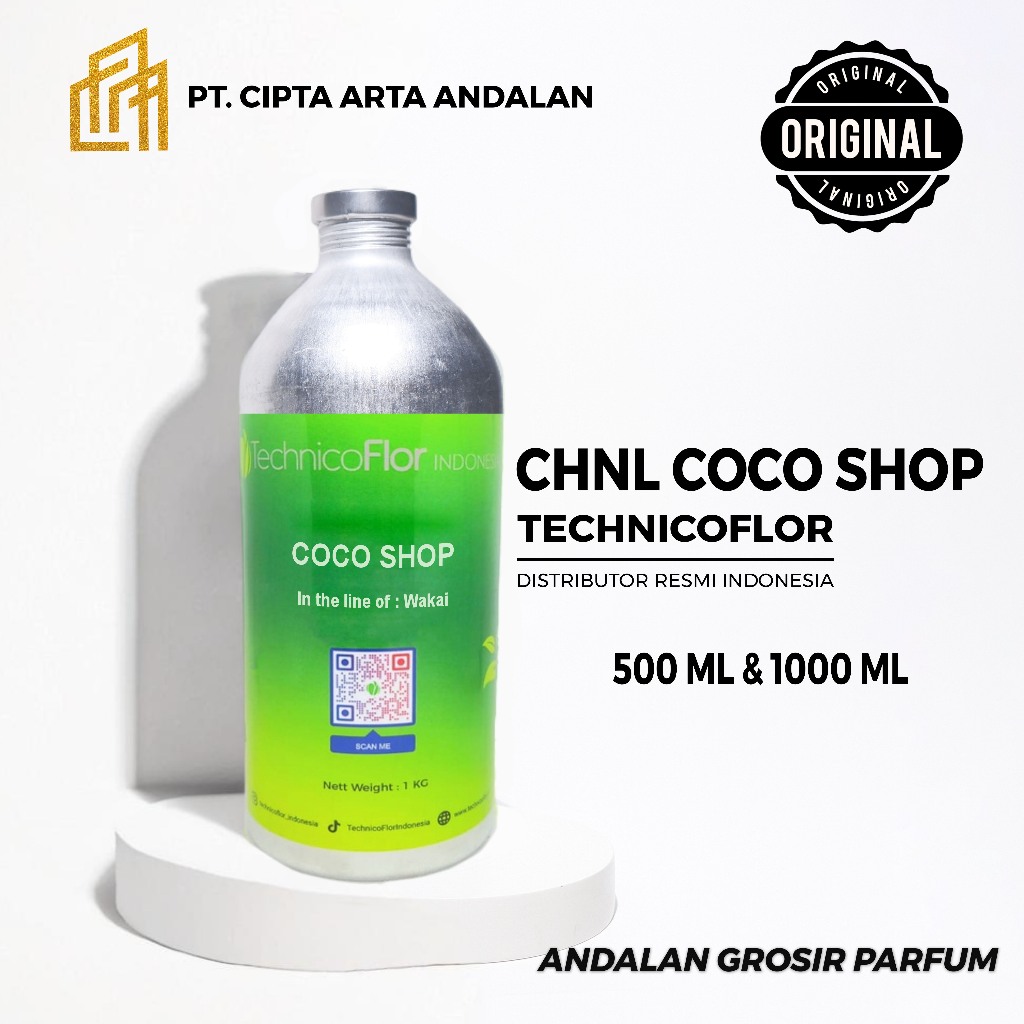 Andalan Grosir Parfum - Bibit Parfum Murni CHNL Coco Shop By Technicoflor (Repack & Segel)