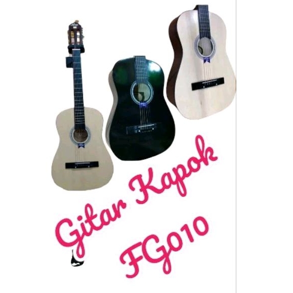 Gitar Kapok Warna Hitam dan Natural  Original Tanpa Bonus Tas
