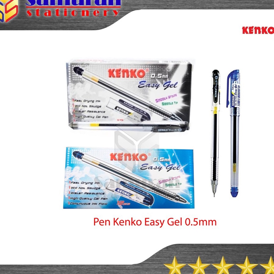 

STOCK MASIH BANYAK Pen Gel Kenko Easy Gel 5 mm Pen Gel Cair 5mm Pulpen Cair Kenko 5 mm Pena Lancip Cair Gel