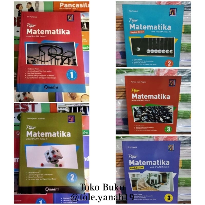 Buku Latihan Pijar Matematika SMA Quadra Kelas 10-12 Kurikulum Merdeka