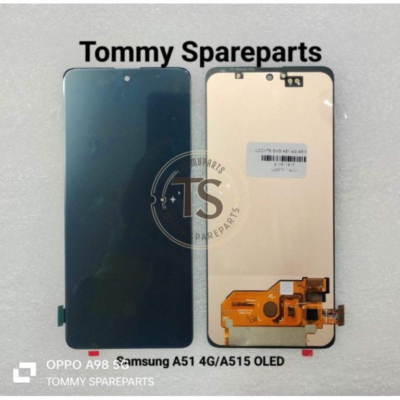 LCD TOUCHSCREEN SAMSUNG GALAXY A51 A515 A515F ORIGINAL OLED FINGERPRINT FUNGSI